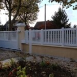 Barrière blanche PVC